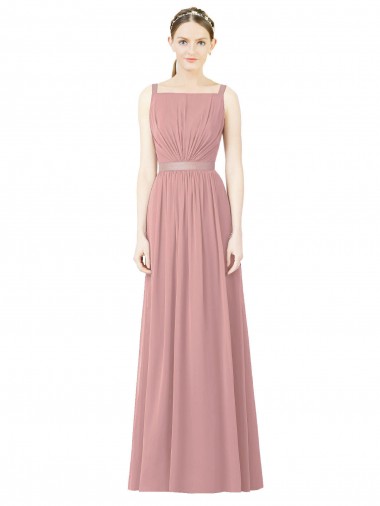 Best High Neck Chiffon Bridesmaid Dress with Low Back