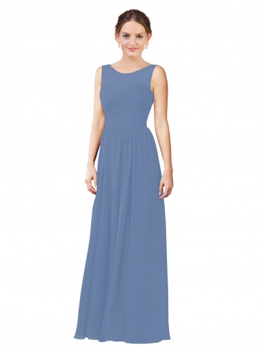 Best Luxe Chiffon Bridesmaid Dress with Illusion and Sweetheart Neckline