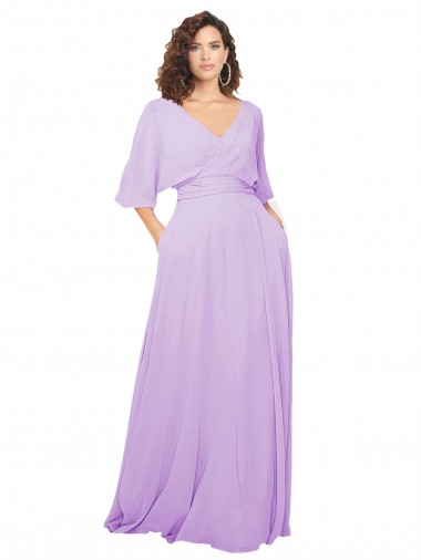 Best Chiffon Bridesmaid Dress with Ruched Waist