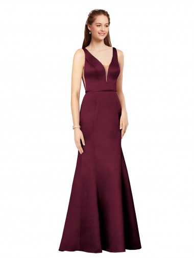 Best Sexy Formal Satin Bridesmaid Dress / Prom Dress with Side Cutouts