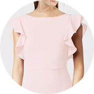 Best Ruffle Sleeves Bridesmaid Dresses